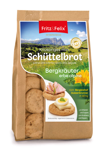 Südtiroler Mini Schüttelbrot mit Bergkräutern (125g)