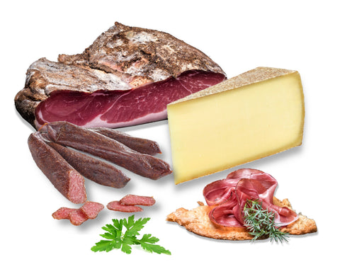 Brotzeitteller ... Käse, Wurzn, Speck (1040g)