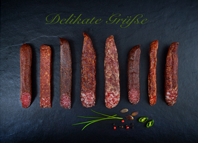 Grußkarte "Delikate Grüße"