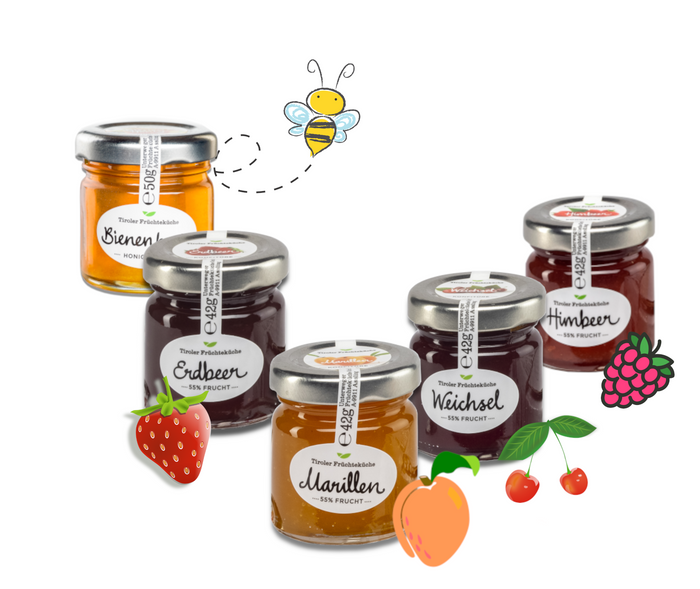 Konfitürenprobierset "Unsere Süßen" (218g)