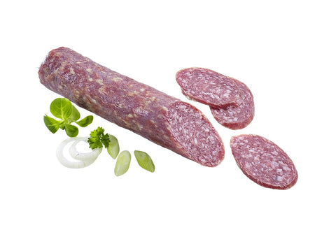 Mufflonsalami, luftgetrocknete Salami mit Mufflon