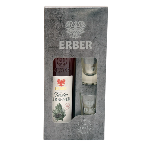 ERBER Tiroler Zirbener – Geschenkset mit 2 Gläsern